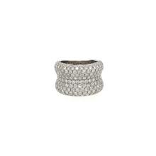 White Gold Cocktail Ring with Round Cut Diamonds
