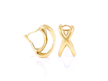 Vintage 1980s Tiffany & Co. Gold X Earrings