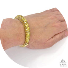 VAN CLEEF & ARPELS Yellow Diamond Bangle Bracelet