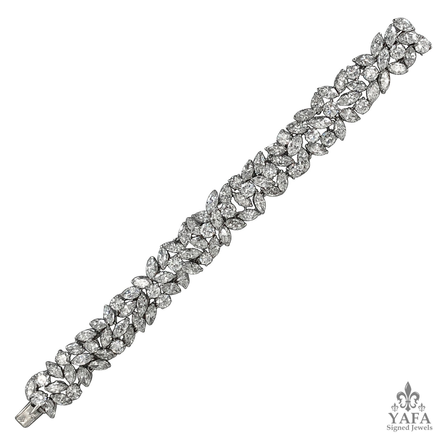 CARTIER Marquise, Round Diamond Bracelet - 50 cts. tw.