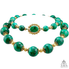 CARTIER Malachite Gold Necklace