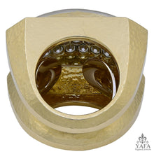 DAVID WEBB Hammered Diamond Ring