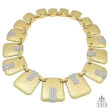 DAVID WEBB Hammered Diamond Claudette Necklace