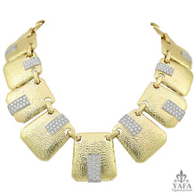DAVID WEBB Hammered Diamond Claudette Necklace