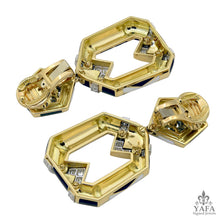 DAVID WEBB Diamond Chevron Earrings