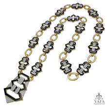 DAVID WEBB Triptych Link Diamond Lex Necklace