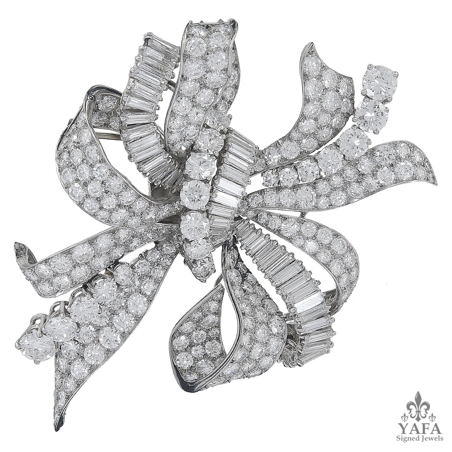 BULGARI Diamond Bow Brooch