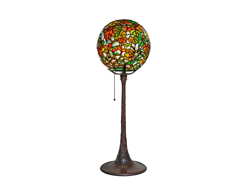 Rare Autumn Leaves Globe Lamp