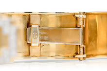 Vintage 1970s David Webb Gold and Diamond Cuff Bracelet