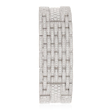 CARTIER 18K White Gold, Diamond 9 Row Panthère Bracelet