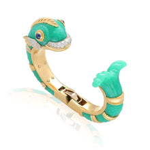 DAVID WEBB Chrysoprase Fish Bracelet