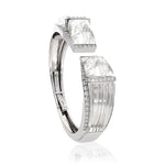DAVID WEBB 'Bastille White Night' Cuff Bracelet