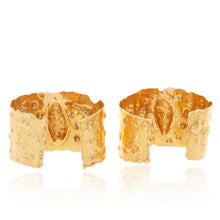 VAN CLEEF & ARPELS “Manchette” Pair Of 18K Yellow Gold Cuff Bangles