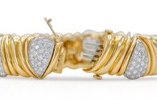 Vintage 1970s David Webb Gold and Diamond Bracelet