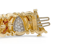 Vintage 1970s David Webb Gold and Diamond Bracelet