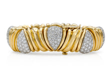 Vintage 1970s David Webb Gold and Diamond Bracelet
