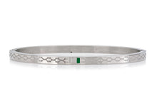 Gucci White Gold Bangle Bracelet