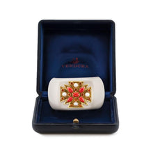 Verdura Cacholong Maltese Cross Cuff Bracelet