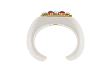 Verdura Cacholong Maltese Cross Cuff Bracelet