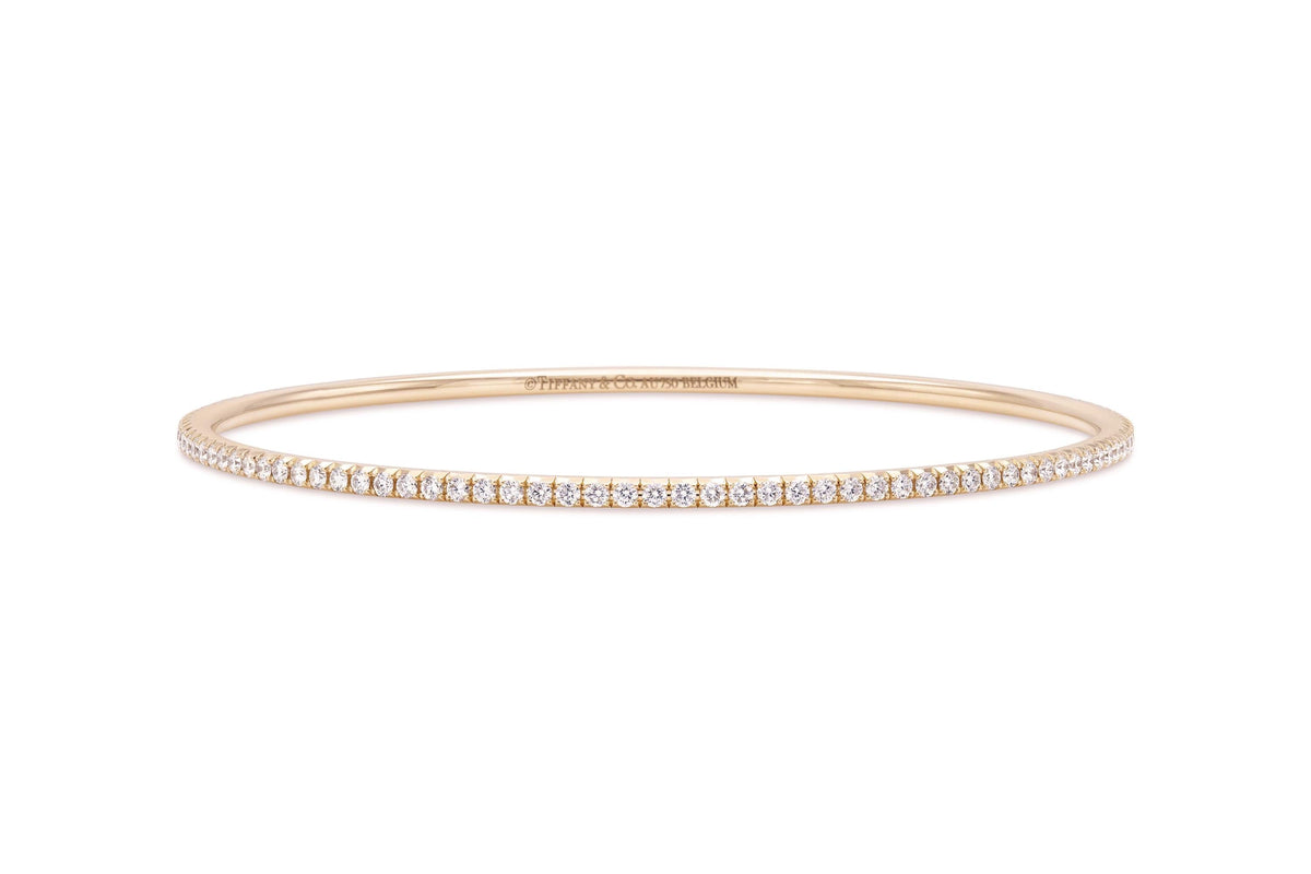 Tiffany & Co. "Metro" Rose Gold Bangle Bracelet