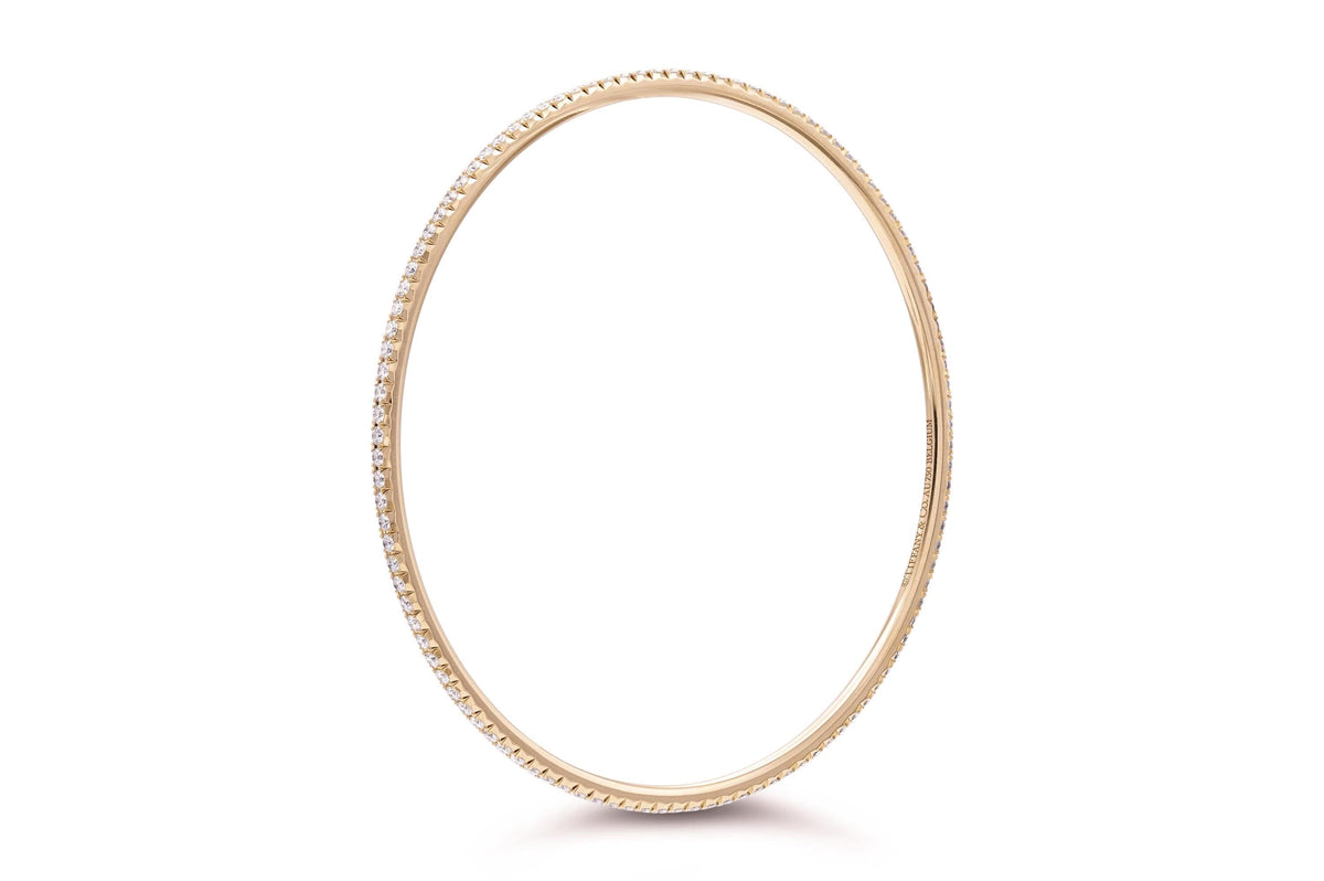 Tiffany & Co. "Metro" Rose Gold Bangle Bracelet