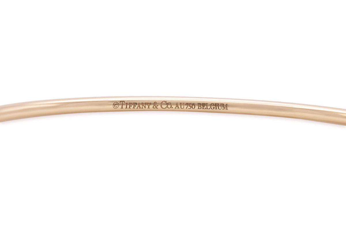 Tiffany & Co. "Metro" Rose Gold Bangle Bracelet