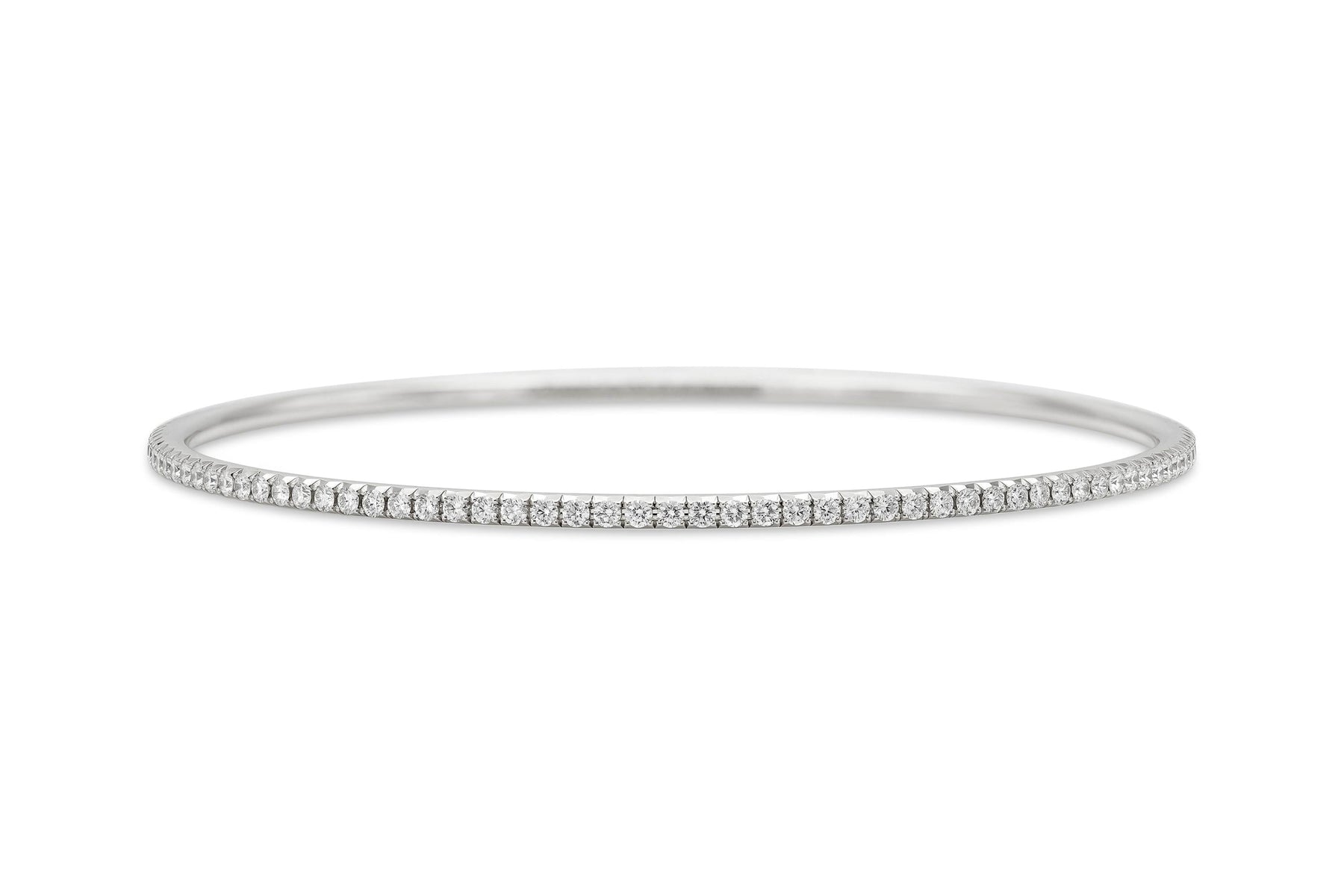 Tiffany & Co. "Metro" White Gold Bangle Bracelet