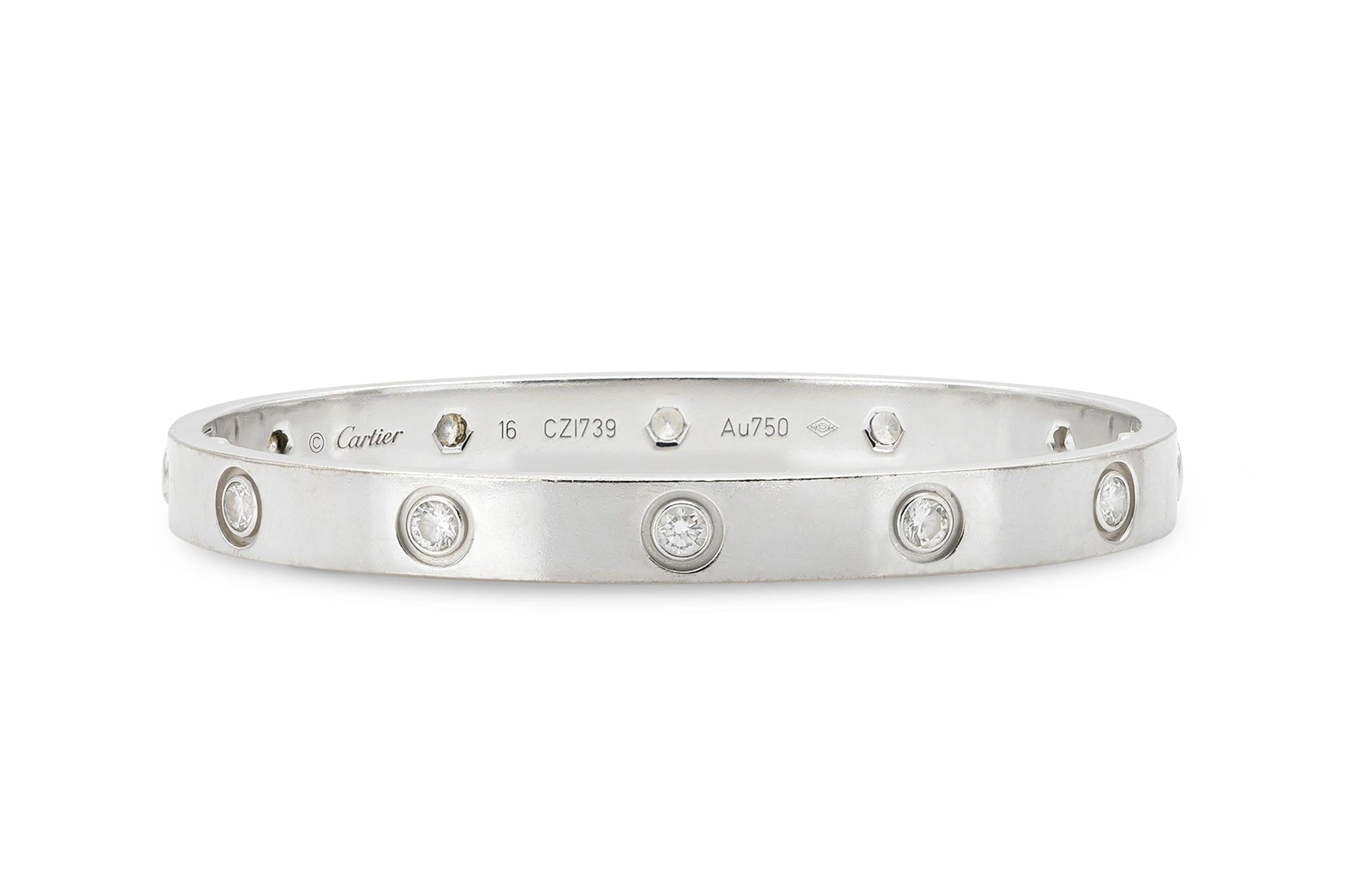 Cartier Love Bracelet with 10 Diamonds