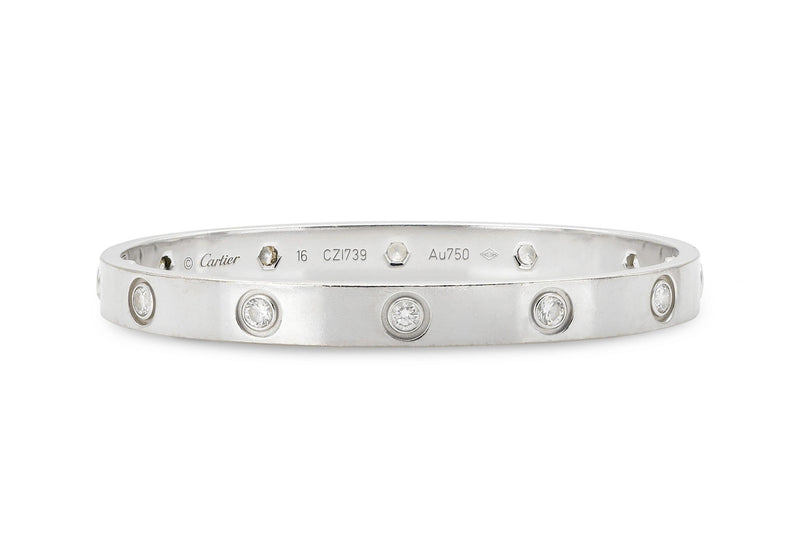 Cartier Love Bracelet with 10 Diamonds