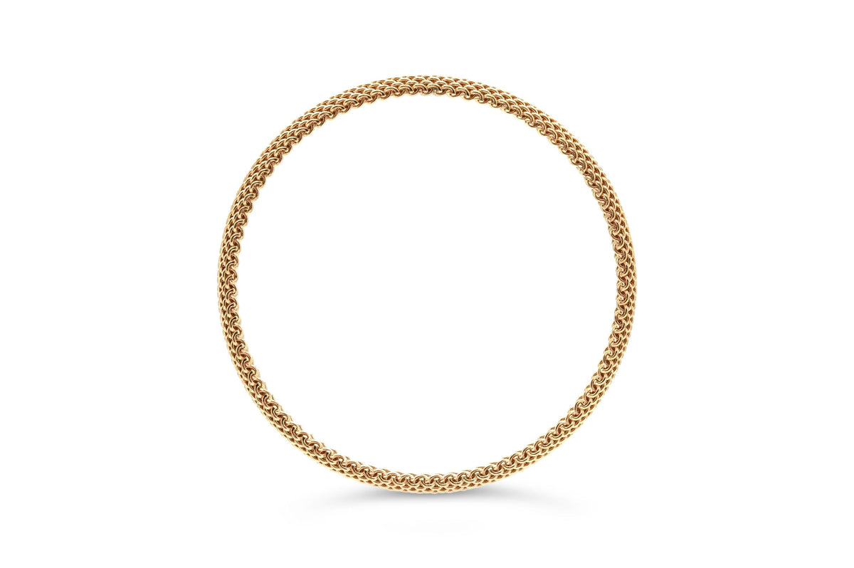 Tiffany & Co. Somerset Rigid Mesh Gold Bangle