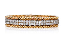 Vintage 1960s Verdura Diamond Bracelet Pair