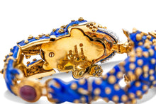 Vintage 1960s David Webb Double Headed Frog Bracelet