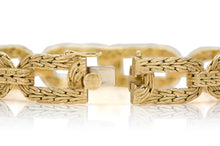 Vintage 1990s Buccellati Braided Gold Link Bracelet