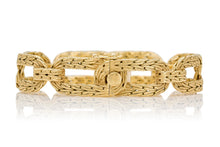 Vintage 1990s Buccellati Braided Gold Link Bracelet