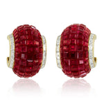 VAN CLEEF & ARPELS ‘Lampion’ Mystery-Set Ruby and Diamond Ear Clips
