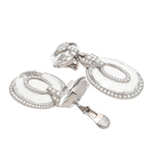 DAVID WEBB Rock Crystal and Diamond Earrings