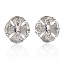 BULGARI Maltese Flower Cabochon Sapphire Ear Clips