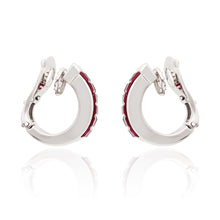 VAN CLEEF & ARPELS 'Mystery-Set Ruby Pont Neuf Huggie Earrings