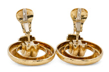 Vintage 1960s David Webb Hammered Gold Knocker Earrings
