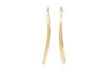 Roberto Coin Gold Curved Hoop Earrings