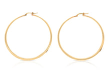 Roberto Coin Gold Curved Hoop Earrings
