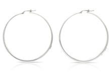 Roberto Coin White Gold Curved Hoop Earrings