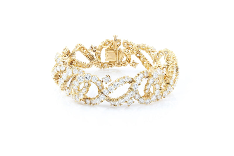 Vintage 1960s Gerard 30.00 Carat Diamond Bracelet