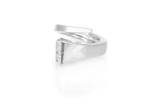Hermes Diamond White Gold Twisted Nail Ring