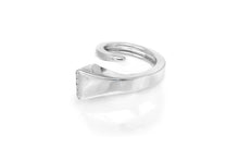 Hermes Diamond White Gold Twisted Nail Ring