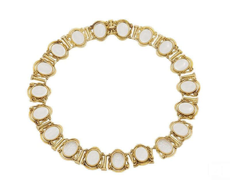 Vintage 1960s Lalaounis Crystal Intaglio Set