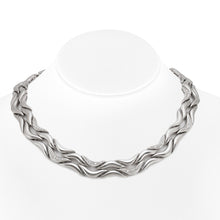 Vintage 1980s Gubelin White Gold and Diamond Necklace and Bracelet Set