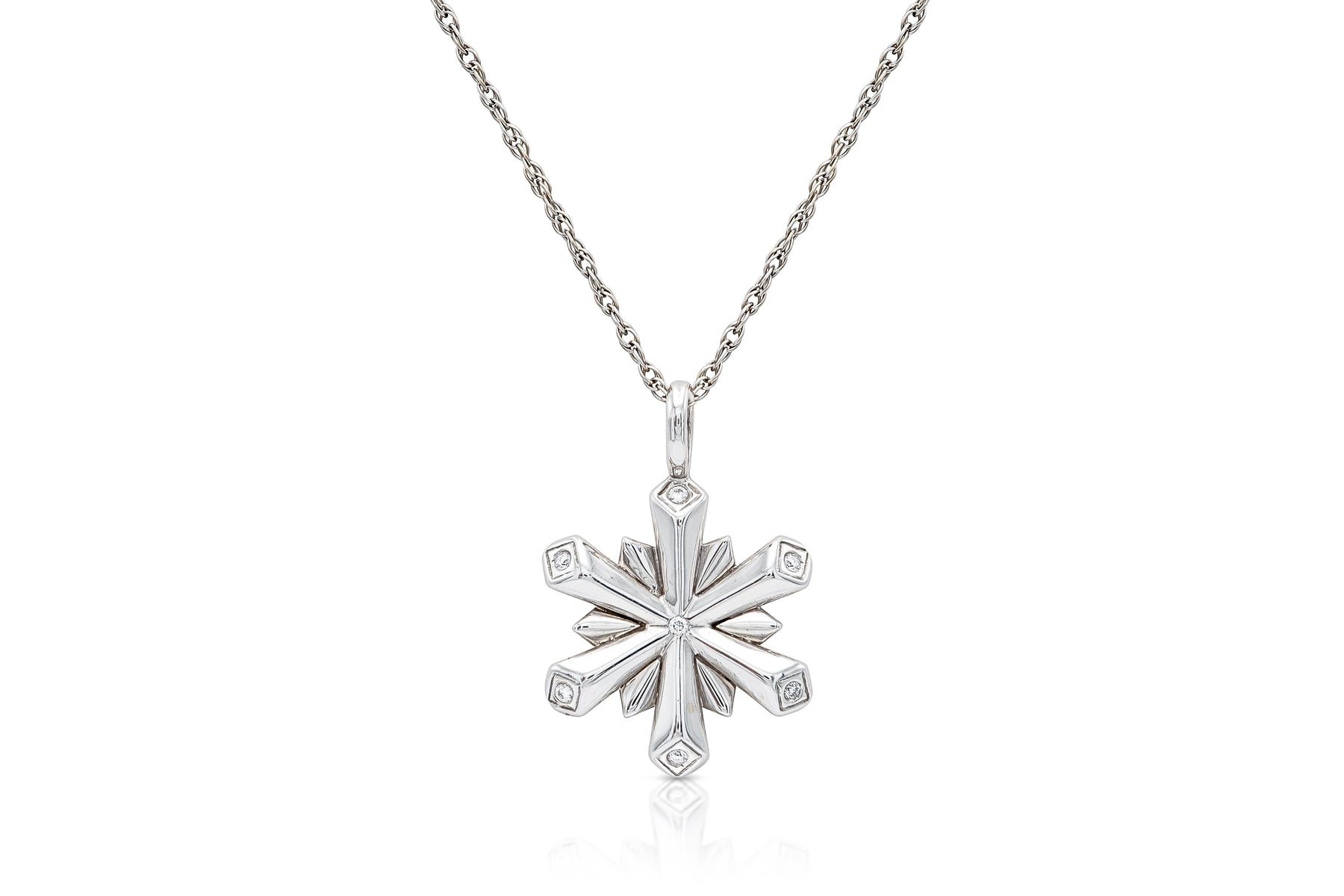 Tiffany & Co. Snowflake Pendant Necklace