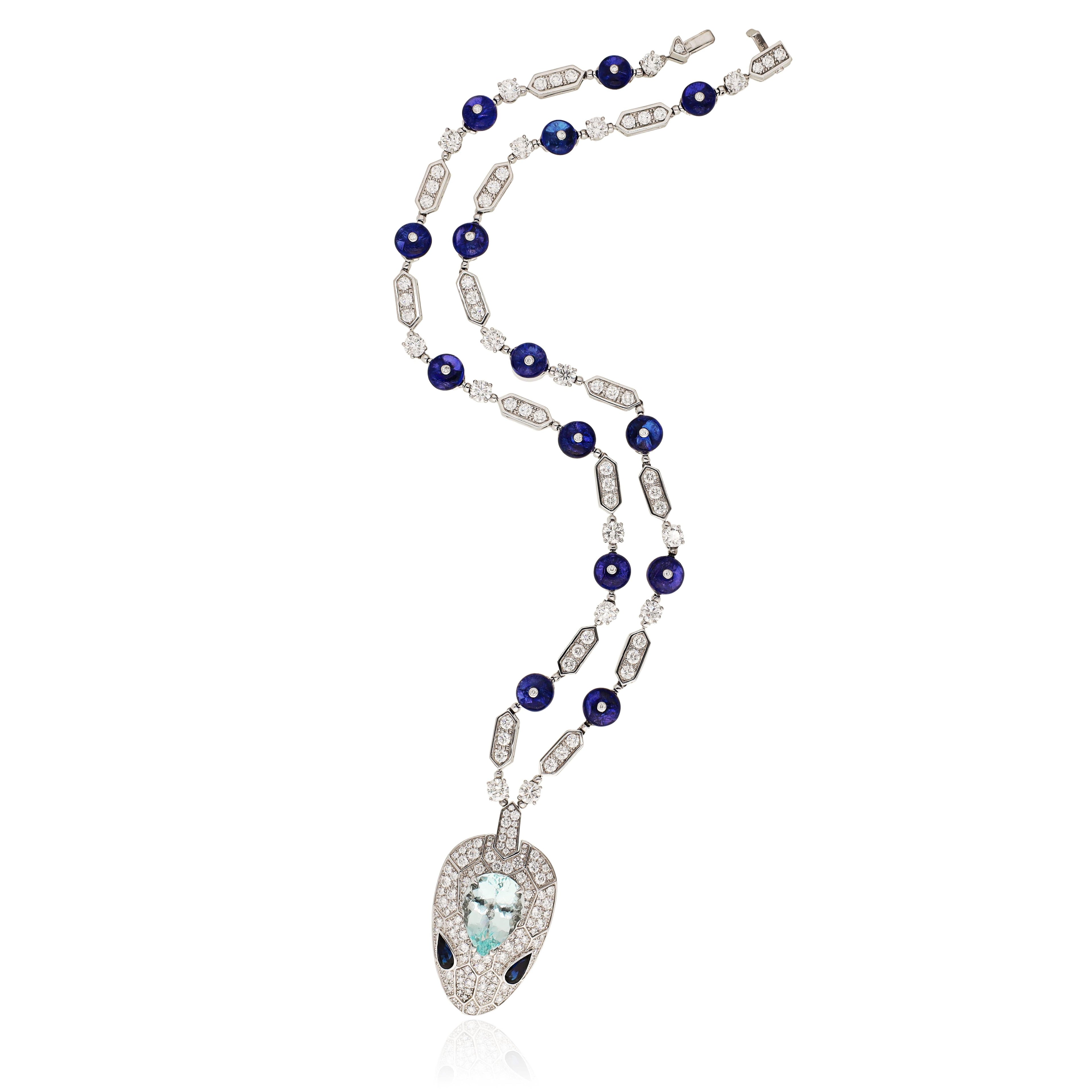 BULGARI Serpenti Seduttori Diamond & Multi-Gemstone Necklace