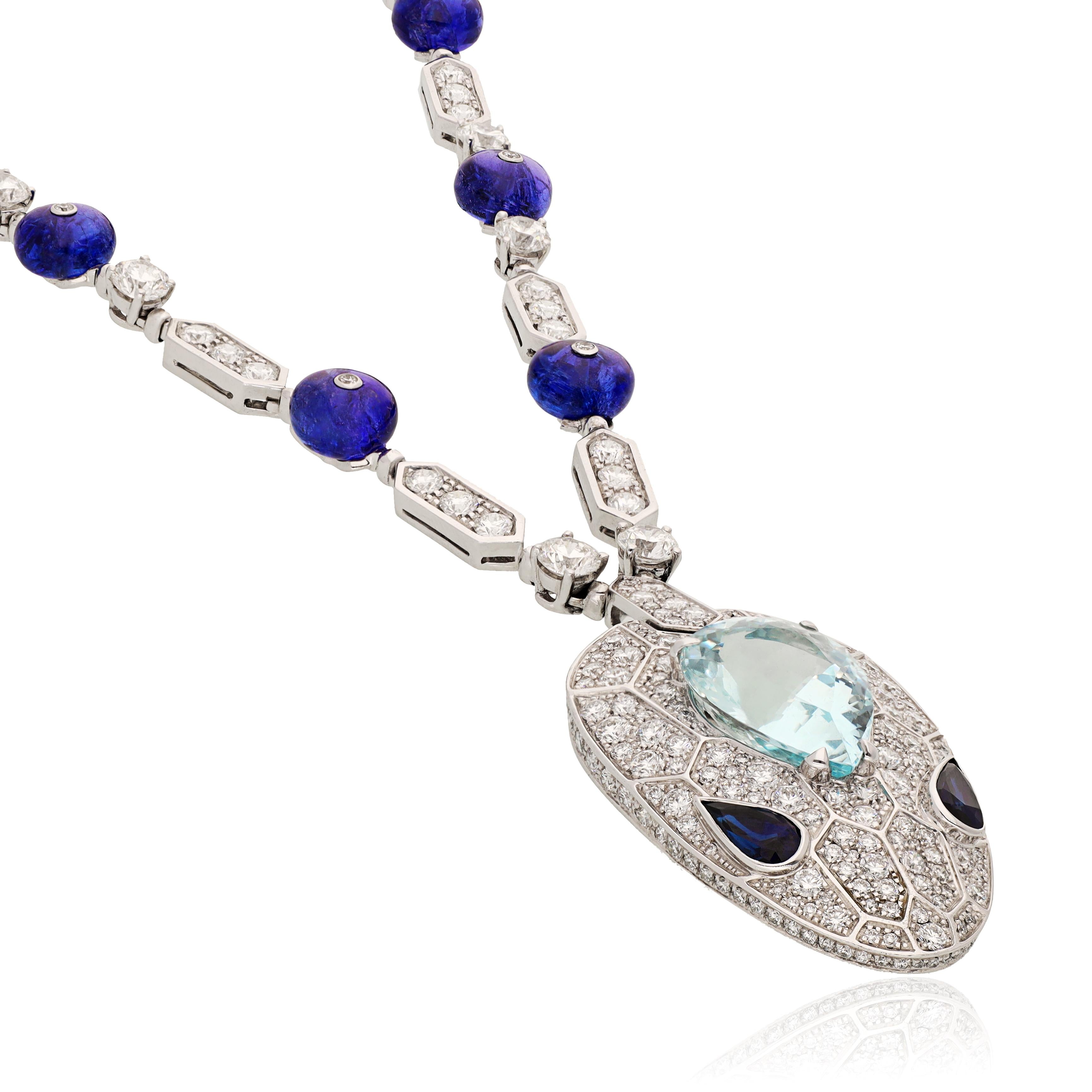 BULGARI Serpenti Seduttori Diamond & Multi-Gemstone Necklace